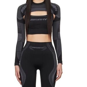 MISBHV Logo Printed Performance Shrug Sport Top L/XL new